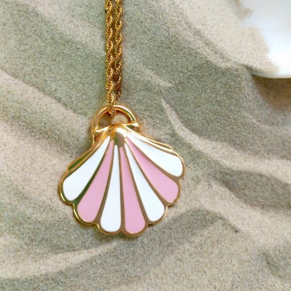 Choker Concha Magica Rosa