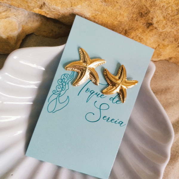 Brinco Estrela Dourada