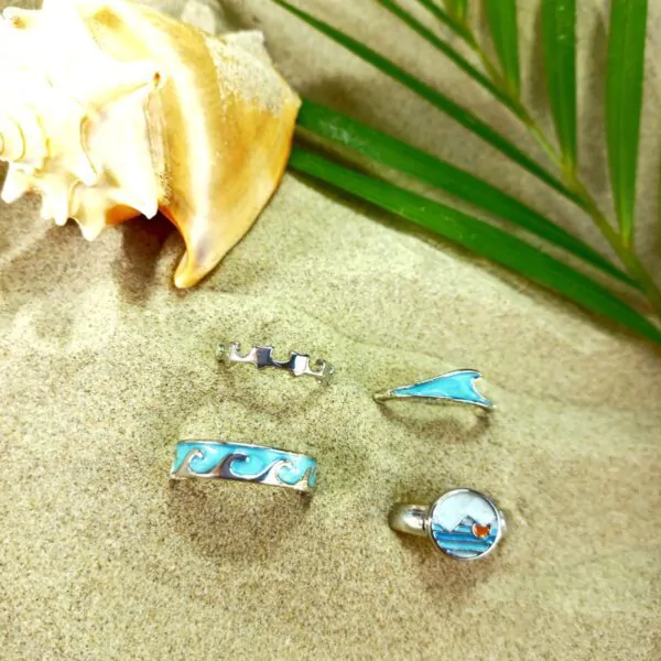 Conjunto Anel Conexão Azul