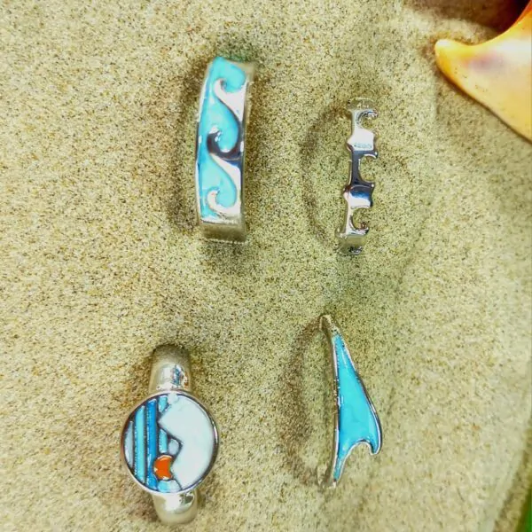 Conjunto Anel Conexão Azul